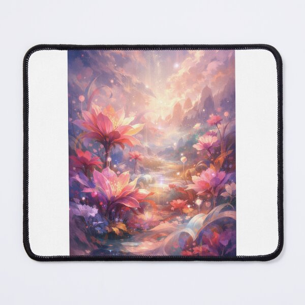 Item preview, Dreamlike Abstract Floral Landscape – Ethereal Bloom Art Print designed and sold by EdgeSphere.