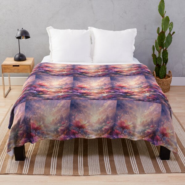 Item preview, Dreamlike Abstract Floral Landscape – Ethereal Bloom Art Print designed and sold by EdgeSphere.