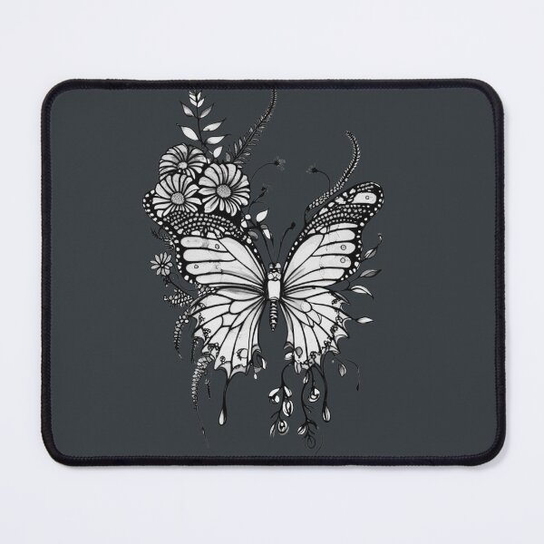 Item preview, The Slate Botanical Butterfly - Frequencies of the Flora No. 4 designed and sold by Bloom Theory.