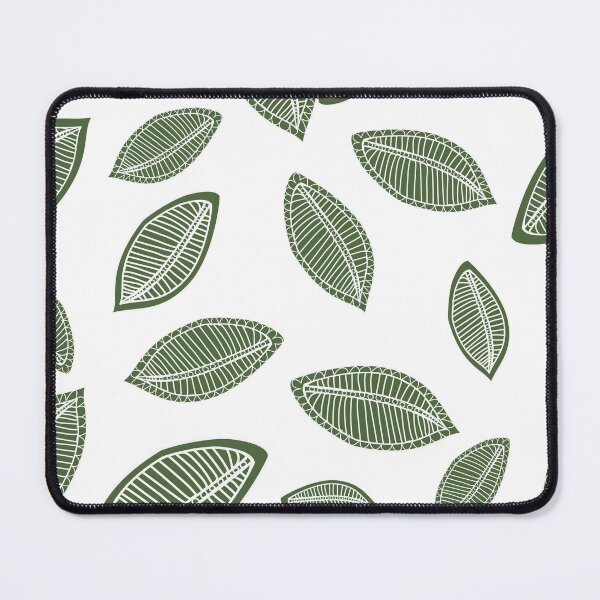 Item preview, Green leaves seamless pattern inspired by tropical and botanical foliage designed and sold by Line-Aura.