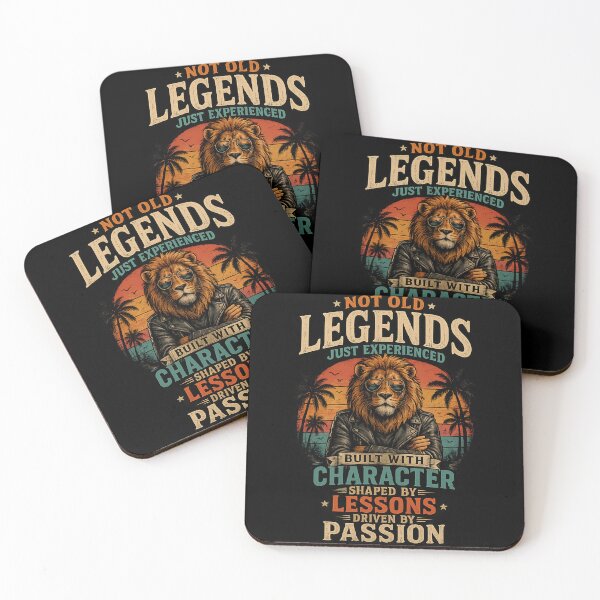Item preview, Not Old Just Experienced Lion Vintage Retro Design – Built with Character, Shaped by Lessons, Driven by Passion designed and sold by NAJURE.