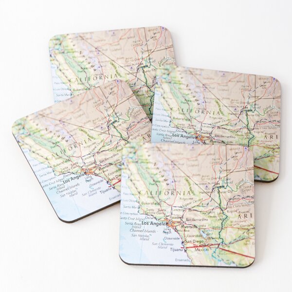 Item preview, California and Arizona US Highways Roadmap designed and sold by WanderingLife.