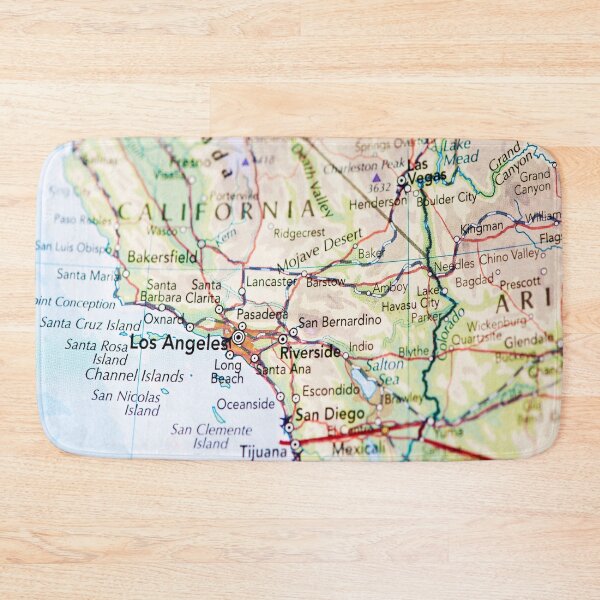 Item preview, California and Arizona US Highways Roadmap designed and sold by WanderingLife.