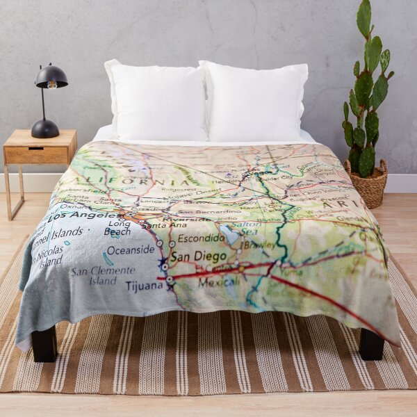 Item preview, California and Arizona US Highways Roadmap designed and sold by WanderingLife.
