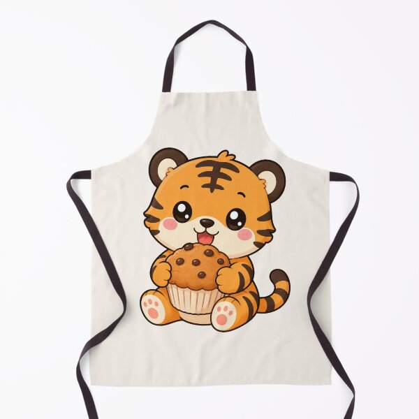 Item preview, Cute Tiger Chocolate Muffin Sweet Dessert Baking designed and sold by Seculinator.