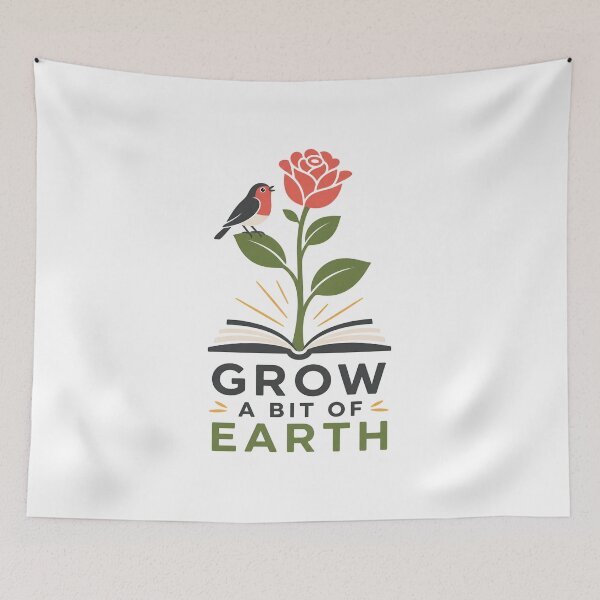 Item preview, Grow A Bit Of Earth The Secret Garden Minimalist Rose Book designed and sold by Fenay Designs.