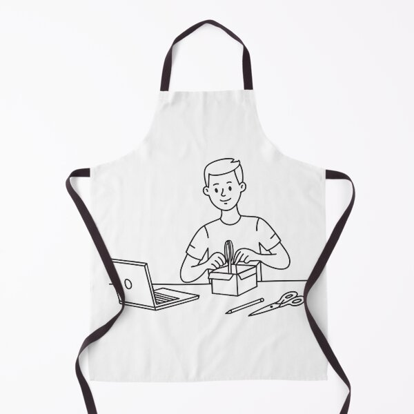 Item preview, Person Unboxing Package Near Laptop designed and sold by rasagamastore.