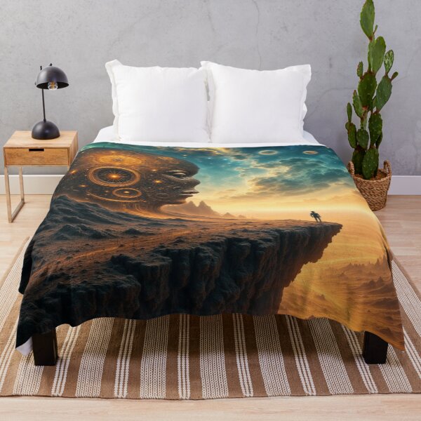 Item preview, Cosmic Mind Cliff – Surreal Sci‑Fi Vision designed and sold by FotoworldEdel.