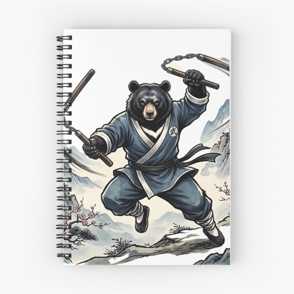 Item preview, The Nunchaku Master / Iron Bear Monks designed and sold by NewVibeStudio.