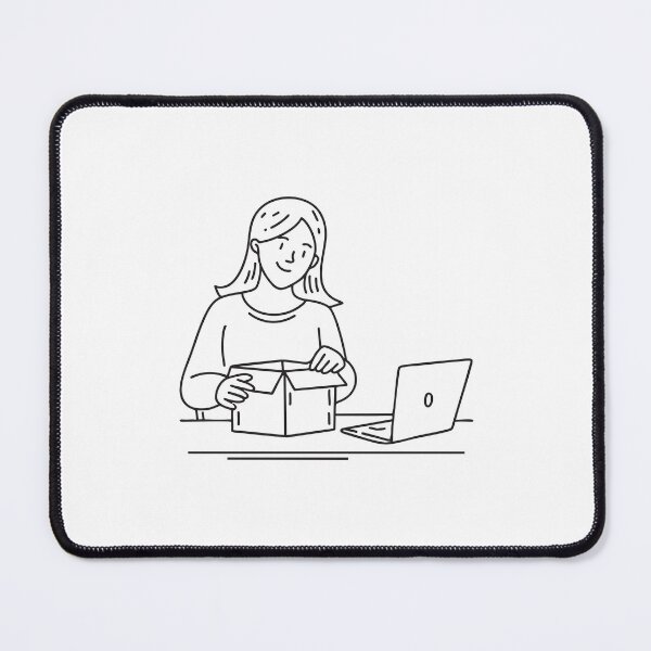 Item preview, Person Unpacking Box Beside Laptop designed and sold by rasagamastore.