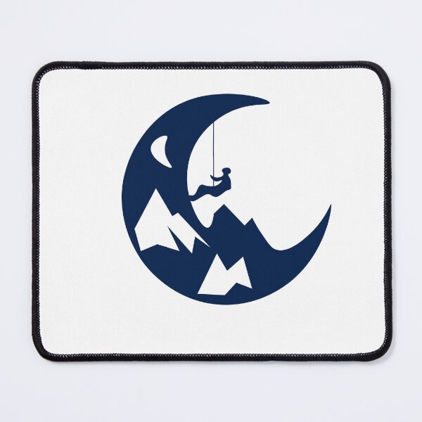 Item preview, Climbing the Moon | Minimalist Mountaineering & Rock Climbing Art designed and sold by Andriana123.