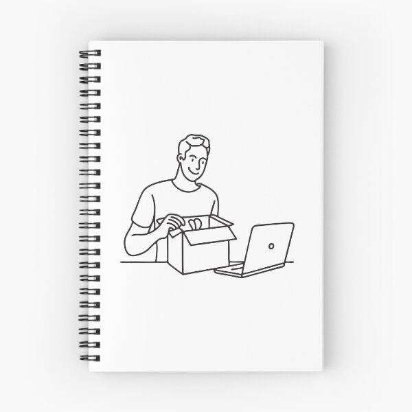 Item preview, Copy of Person Unboxing Package Near Laptop designed and sold by rasagamastore.