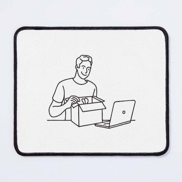 Item preview, Copy of Person Unboxing Package Near Laptop designed and sold by rasagamastore.