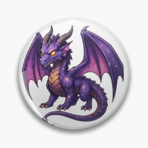 Item preview, Cute Purple Baby Dragon designed and sold by DailyDoodlesBySumbul.