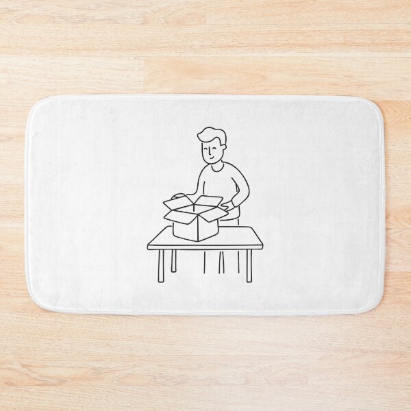 Item preview, Person Unboxing Package on Wooden Table designed and sold by rasagamastore.