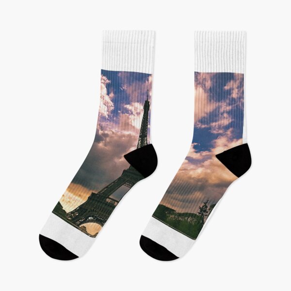 Item preview, Dramatic sunset sky over Eiffel Tower in Paris,France designed and sold by goceris.