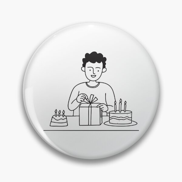 Item preview, Person Unwrapping Gift Beside Birthday Cake designed and sold by rasagamastore.
