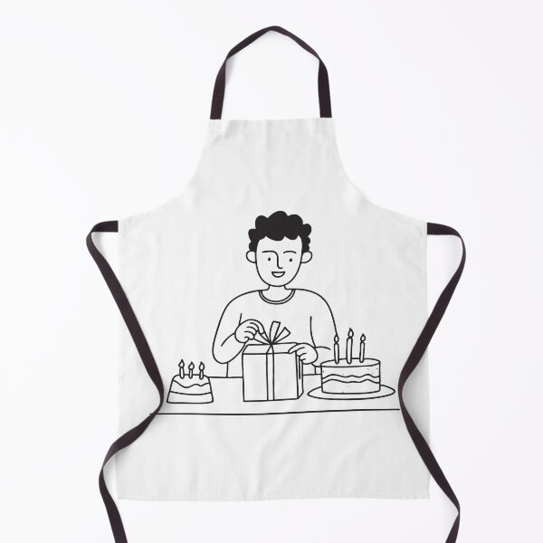 Item preview, Person Unwrapping Gift Beside Birthday Cake designed and sold by rasagamastore.