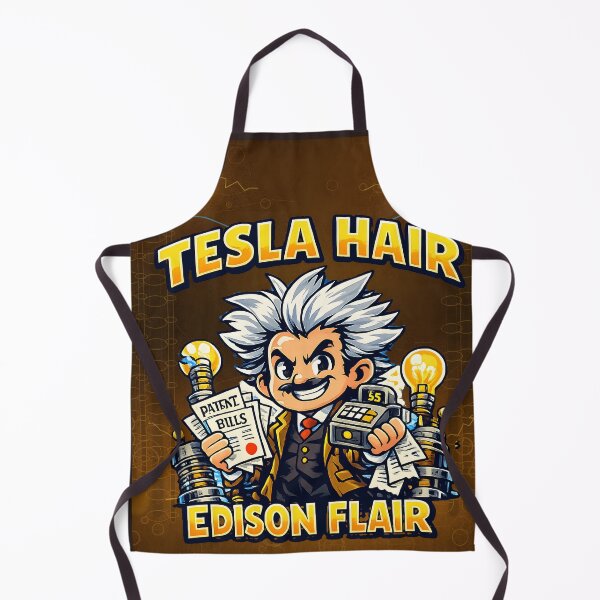 Item preview, Tesla Hair Edison Flair Science Humor designed and sold by Omni Craft .