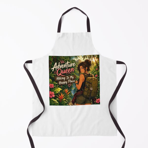Item preview, Adventure Queen, Hiking Is My Happy Place designed and sold by PrintSparkDesigns.