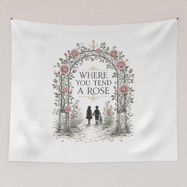Item preview, Where You Tend A Rose The Secret Garden Gothic Floral Archway designed and sold by Fenay Designs.