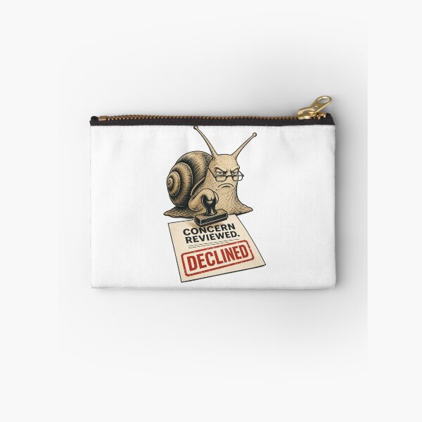 Item preview, Concern Reviewed Declined Funny Snail Bureaucracy Office Humor designed and sold by Print Loft.