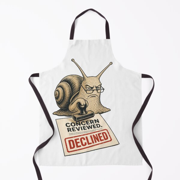 Item preview, Concern Reviewed Declined Funny Snail Bureaucracy Office Humor designed and sold by Print Loft.