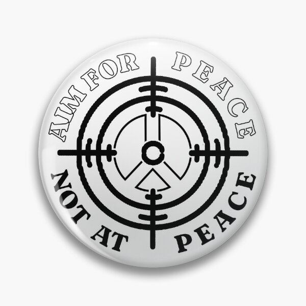 Item preview, Aim FOR PEACE - Not AT PEACE (version 2) designed and sold by FREEKNSTEIN.