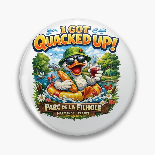 Item preview, I Got Quacked Up! Funny Duck T-Shirt – Parc de La Filhole Marmande France Travel Shirt | Cute Camping & Kayaking Vacation Souvenir Graphic Tee designed and sold by Sushikidsntod.