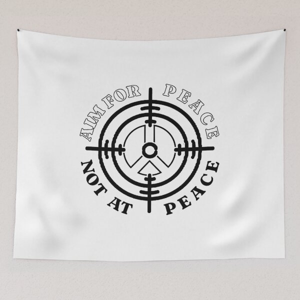 Item preview, Aim FOR PEACE - Not AT PEACE (version 2) designed and sold by FREEKNSTEIN.