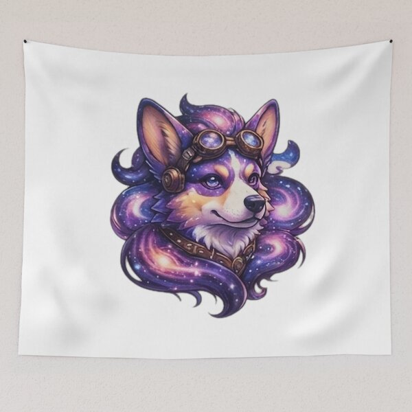 Item preview, Galaxy Corgi Dog designed and sold by DailyDoodlesBySumbul.