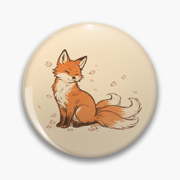 Item preview, Wilderkind Kitsune Watercolor Japanese Fox Sakura Art designed and sold by AbderraimArt.