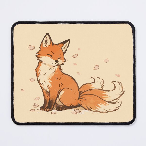 Item preview, Wilderkind Kitsune Watercolor Japanese Fox Sakura Art designed and sold by AbderraimArt.