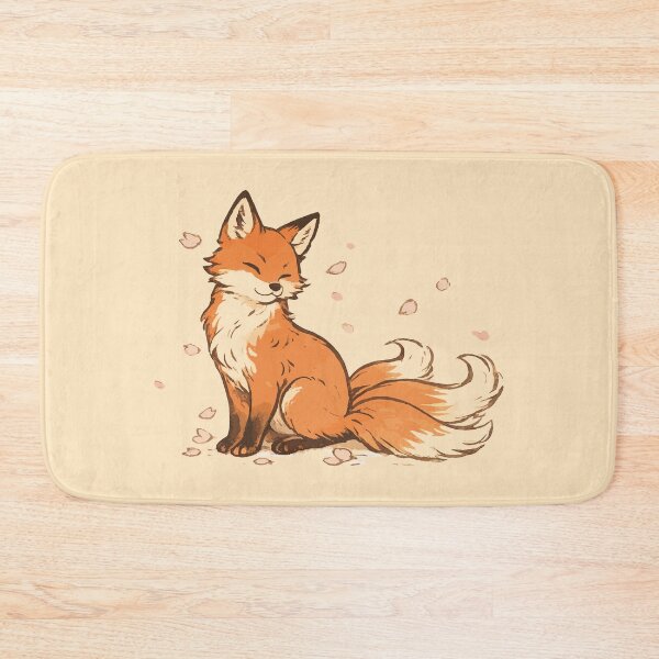 Item preview, Wilderkind Kitsune Watercolor Japanese Fox Sakura Art designed and sold by AbderraimArt.