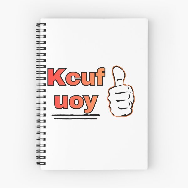 Item preview, Kcuf Uoy Funny Reversed Text SVG | Adult Humor SVG | Sarcastic Quote PNG | Cricut Cut File | Printable Design | T-Shirt Design designed and sold by UrbanEchoHub.