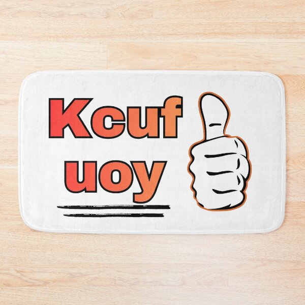 Item preview, Kcuf Uoy Funny Reversed Text SVG | Adult Humor SVG | Sarcastic Quote PNG | Cricut Cut File | Printable Design | T-Shirt Design designed and sold by UrbanEchoHub.