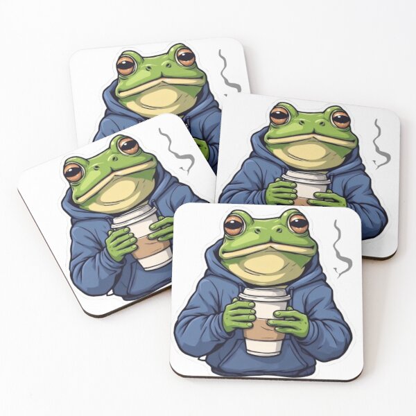 Item preview, Frog Coffee Mood designed and sold by VelvetDoods.
