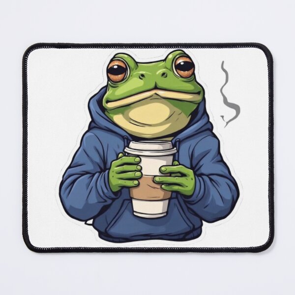 Item preview, Frog Coffee Mood designed and sold by VelvetDoods.