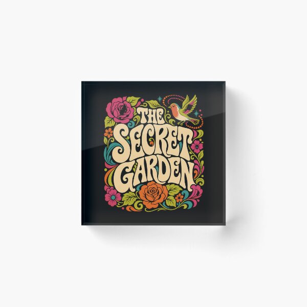 Item preview, The Secret Garden Retro 70s Psychedelic Floral Groovy Design designed and sold by Fenay Designs.