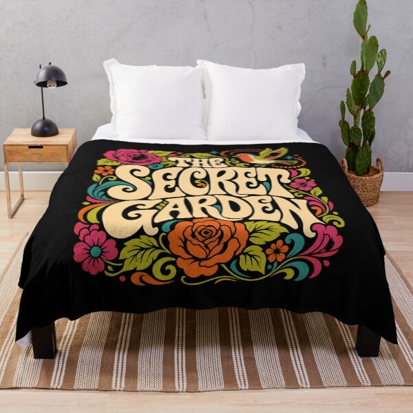 Item preview, The Secret Garden Retro 70s Psychedelic Floral Groovy Design designed and sold by Fenay Designs.