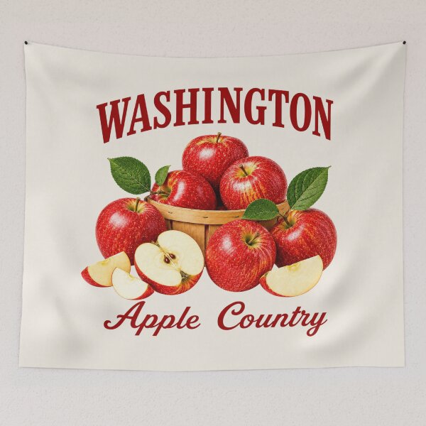 Item preview, Washington Apple Country Harvest Basket designed and sold by The-Drip-Studio.