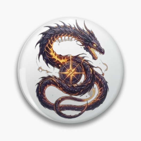 Item preview, Mystic Fire Serpent Dragon designed and sold by DailyDoodlesBySumbul.