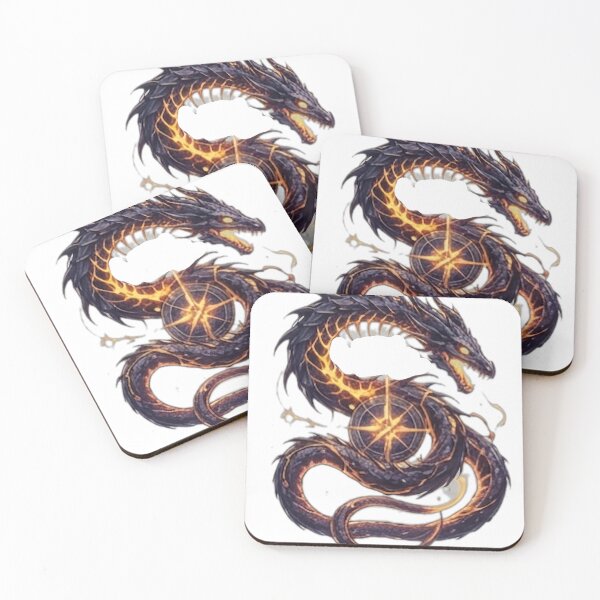 Item preview, Mystic Fire Serpent Dragon designed and sold by DailyDoodlesBySumbul.