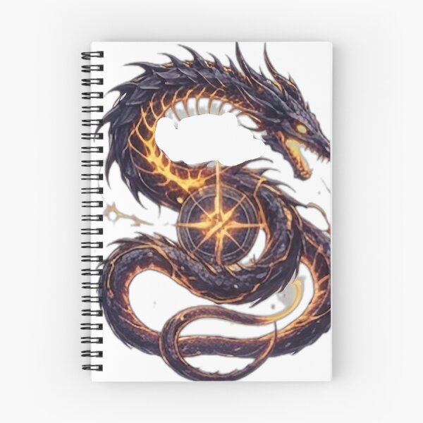 Item preview, Mystic Fire Serpent Dragon designed and sold by DailyDoodlesBySumbul.