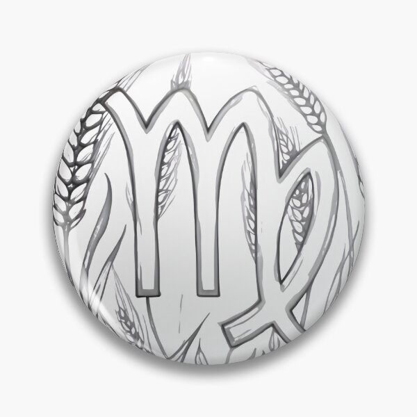 Item preview, Virgo Wheat Wreath Pencil Sketch Vintage Zodiac Art designed and sold by Zodiac Celestial Art.
