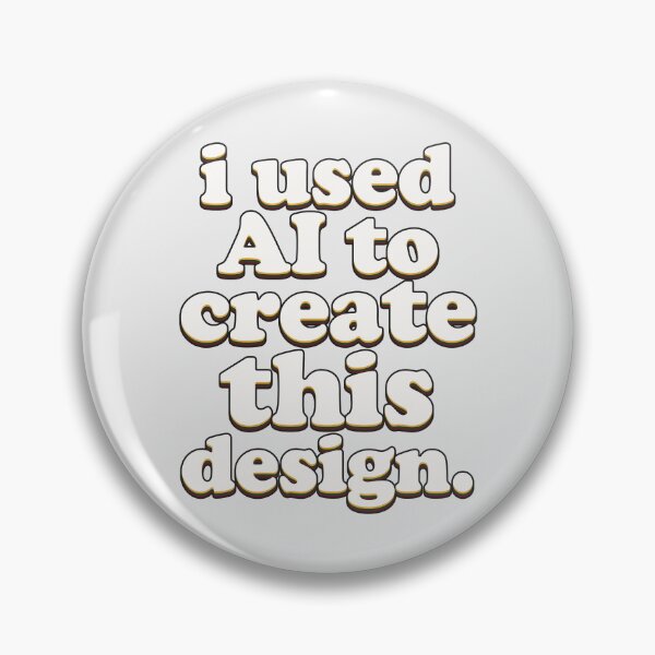 Item preview, I Used AI To Create This Design Retro Typography Parody designed and sold by 3MillsDesign.
