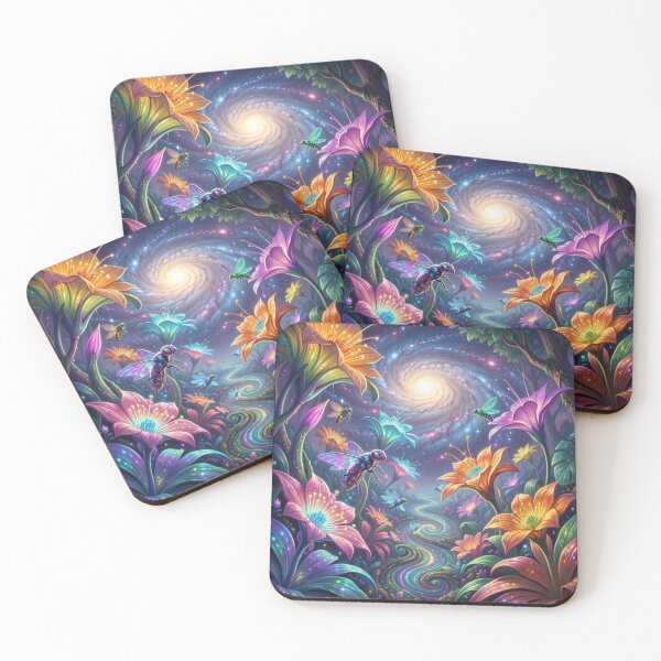 Item preview, Cosmic Bloom Garden – Surreal Fantasy Nature designed and sold by FotoworldEdel.