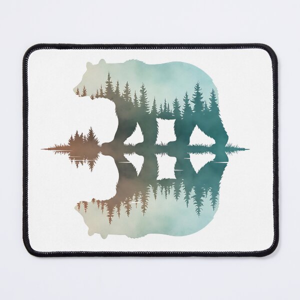 Item preview, Bear in a forest reflection classic t-shirt. designed and sold by Knowvhere.