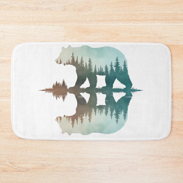 Item preview, Bear in a forest reflection classic t-shirt. designed and sold by Knowvhere.