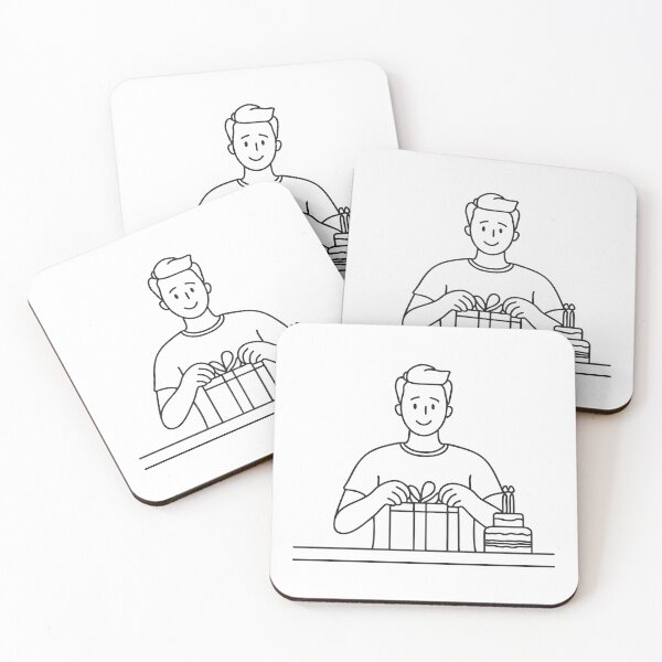 Item preview, Unboxed Gift Beside Birthday Cake designed and sold by rasagamastore.